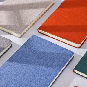 Carnet en tissu personnalisé A5, bloc-notes simple, couleur unie, lignes horizontales, livre d'art, cadeau en tissu, 100 feuilles - Product Image 4
