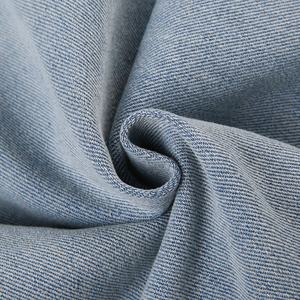 Jupe longue en jean déchiré pour femme, jupe midi en denim tendance, style streetwear, bleu clair délavé, tricotée - Product Image 5