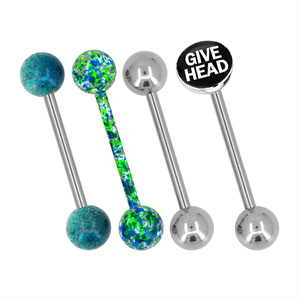 Promotion Curved Barbell Eyebrow Snake Display Acrylic <strong>8</strong> <strong>Ball</strong> 5 20 Mm Ruber <strong>Ring</strong> for Man Piercing Tongue - Product Image 3