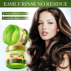 Vendita calda SADOER olio d'oliva nutriente Styling Gel cera per capelli <span class=keywords><strong>all</strong></span>'ingrosso Anti crespo forte tenere capelli Styling cera per capelli per le donne - Product Image 3