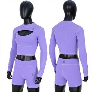 Blaze Fight Wear - Conjunto de Leggings de Yoga de Compresión Personalizados para Mujer, Color Sólido, Elásticos en Cuatro Direcciones, Transpirables, Ajuste Ceñido de Longitud Completa - Product Image 1