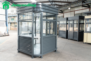 Junyaoding Cabine de sécurité en acier préfabriquée portable personnalisée Petite cabane extérieure Cabine de billetterie Cabine de garde Maisons conteneurs - Product Image 4