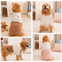 Manteau matelassé en coton épais et chaud pour grands chiens (3XL-9XL) avec motifs ours et lapin tendance