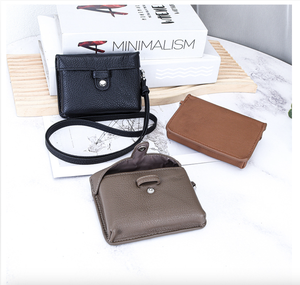 Ando Bag – Mini porte-monnaie en cuir de vache véritable pour femme, pochette de cou, porte-cartes et clés avec sangle - Product Image 4