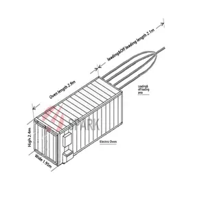 2.9m 전기 오븐 분말 코팅 생산 라인 부스 페인팅 캐비닛 총 기계 Optiflex 스틸 수평 프로필 가스