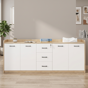 Wayon Commercial Office Wooden Solid Wood Contemporary Tea <b>Cabinet</b> Meeting-Room Floor Low Partition Desk 4-Drawer <b>Lock</b> Printer - Product Image 3