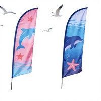 YF Impression personnalisée, drapeaux à franges de toutes tailles, bannières, poteaux, publicité personnalisée, kit de drapeaux de plage