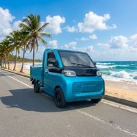 Promotion ESUN : Pick-up électrique basse vitesse avec batterie au lithium, 4 roues, sièges en cuir, benne de chargement, autonomie NEDC <100km, 50kW, idéal pour la famille