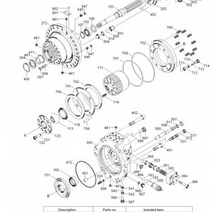 Ensemble de transmission finale Belparts pour excavatrice R360LC-7 R360LC-7A R360LC-9 31NA-40010 31NA-40020 31QA-40020 Moteur de déplacement - Product Image 6