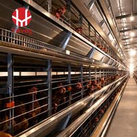 Nouvelle cage à poules pondeuses de type H pour élevage avicole avec système d'alimentation automatique, cage à poules empilée à plusieurs niveaux