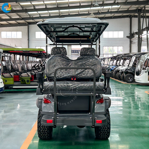 Robetaa - Carro de Golf Eléctrico de 6 Plazas en Oferta, para Transporte en Hoteles, Estilo Todoterreno Elevado, Buggy de Golf para 6 Personas - Product Image 3