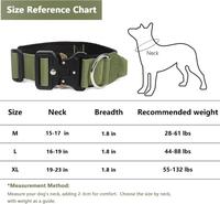 Colliers pour chien en nylon robuste haut de gamme, extra larges et rembourrés avec boucle en acier inoxydable
