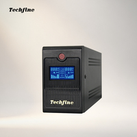 Sistema de Alimentación Ininterrumpida (UPS) Techfine de 600VA 360W con Pantalla LCD, 110V/220V, Función de Arranque en Frío