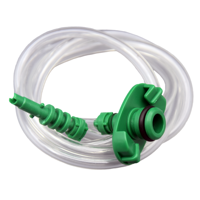 Adaptateur de pointe de distribution en plastique PP vert de type américain 3/5/10/30/55CC pour distributeur de colle robotisé