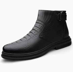 Stivali da Uomo Grandi Taglie a Mezza Altezza, Nuovi Modelli Autunno 2026, Stile Britannico, Scarpe Eleganti in Pelle da Lavoro - Product Image 6