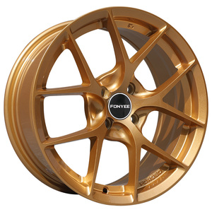 ล้อแม็กซ์ Fonyee HP Sport สีทองเข้ม ขนาด 16 นิ้ว <span class=keywords><strong>4</strong></span> รู สำหรับรถยนต์นั่งส่วนบุคคล ดีไซน์ตาข่ายอะลูมิเนียมอัลลอยด์ ใหม่ <span class=keywords><strong>4</strong></span> ชิ้น - Product Image 1