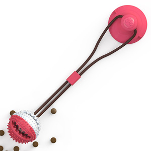 Juguete de goma para limpieza dental con cuerda y campana, bola masticable con ventosa, juguete sonoro de TPR para perros agresivos, ¡gran oferta! - Product Image 5