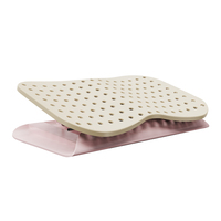 Repose-pieds ergonomique réglable à 6 niveaux, perforé et respirant, pour le bureau et la maison