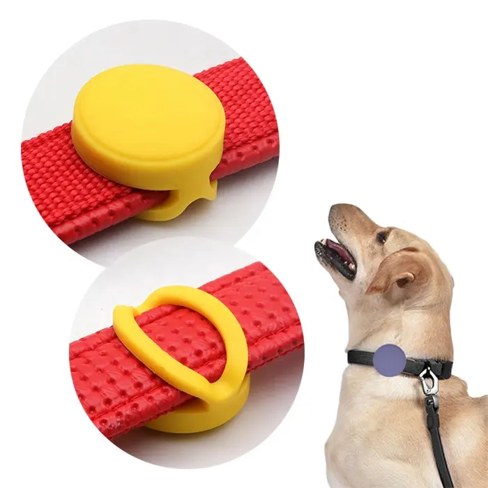 Anti-lost Location Tracker Cover For Airtag Cover Dog Collar Holder Silicone Case Small Protective Case For Airtags Case
