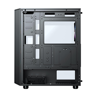 Vente chaude ATX Gaming Mid Tower PC Case Verre trempé et conception de maille métallique pour armoire d'ordinateur de bureau