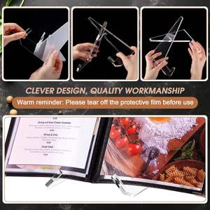 <span class=keywords><strong>Support</strong></span> <span class=keywords><strong>de</strong></span> <span class=keywords><strong>livre</strong></span> <span class=keywords><strong>de</strong></span> <span class=keywords><strong>cuisine</strong></span> en acrylique, porte-recettes, présentoir multifonctionnel, décoration <span class=keywords><strong>de</strong></span> comptoir <span class=keywords><strong>de</strong></span> <span class=keywords><strong>cuisine</strong></span>, 6,5 x 8,5 pouces (transparent) - Product Image 3