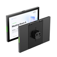 Tableta Android de 10 Pulgadas para la Gestión de Salas de Conferencia, Tableta PoE con Montaje en Pared con Tornillo de Seguridad, LED RGB, Radar MmWave, RS485