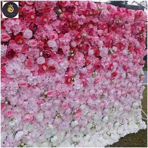 C12 di alta qualità muro di fiori di seta artificiale sfondo fotografia sfondo festa evento decorazione di nozze ornamento muro di fiori
