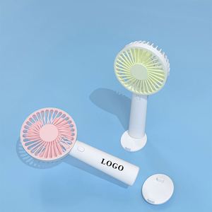 Logo Customization Rechargeable Hand Held Usb Mini Portable Small Fan With Phone <b>Holder</b> - Product Image 1