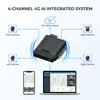 E-LINK ET6208H IP67 Étanche 8 Canaux AI Mini DVR Mobile avec Emplacement HDD 24V Prise en Charge Enregistrement 1080P GPS 4G Surveillance à Distance