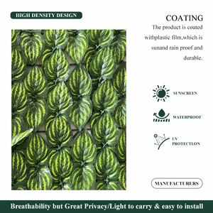 Clôture artificielle en haie, écran d'intimité, feuilles vertes réalistes, résistant aux UV, matériau PE, taille personnalisée, pour la décoration de jardin - Product Image 2