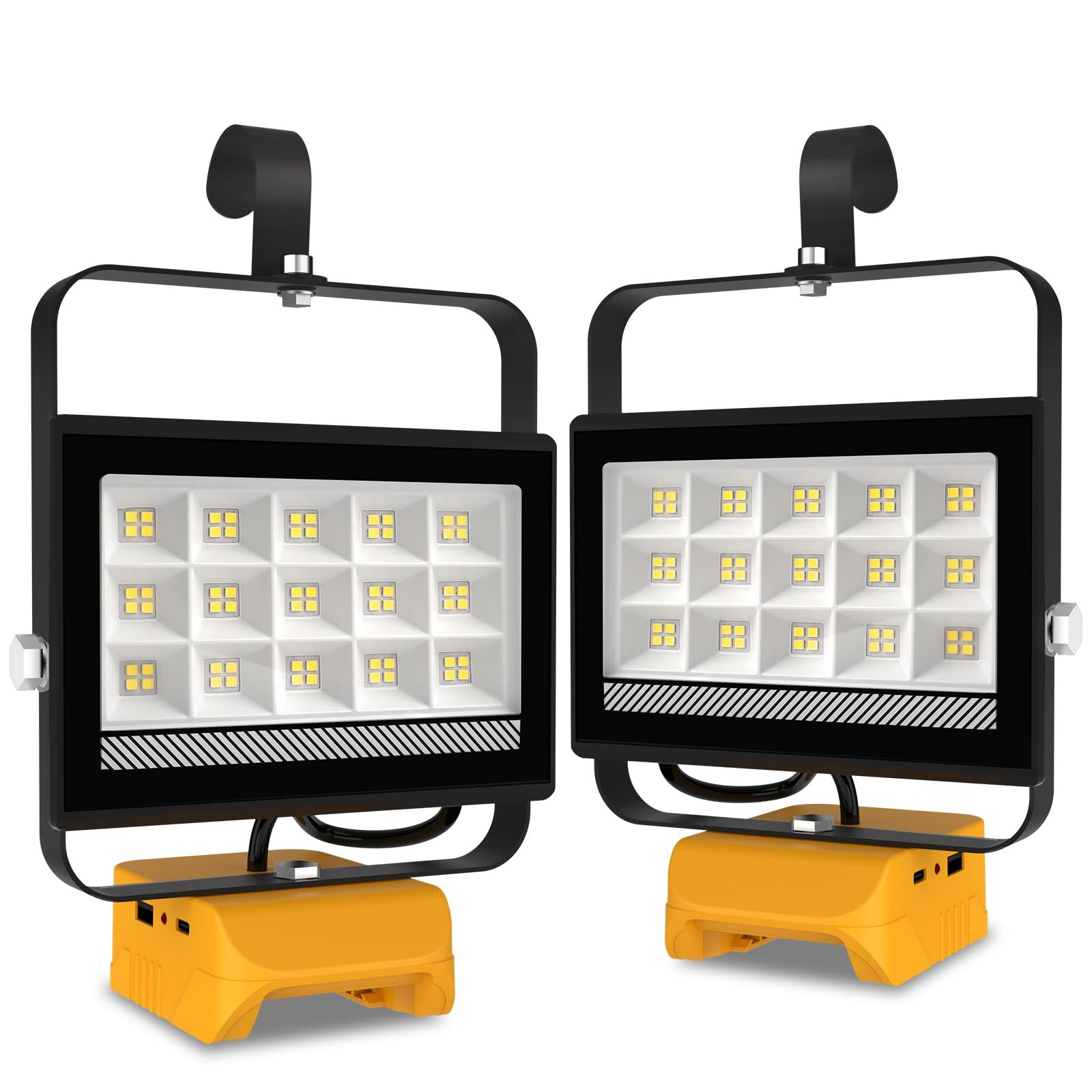 60w battery work light 18v/20v battery cordless LED light with USB portable work light workshop emergency