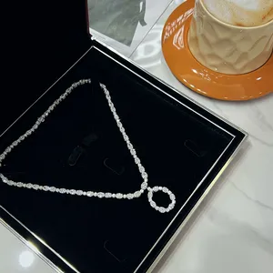 High end custom fashion trend diamond necklace handcrafted high-end jewelry for women and women's high-end luxury goods