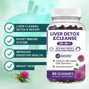 Meelefu organik süt Thistle Gummies doğal karaciğer detoks ve <span class=keywords><strong>Liver</strong></span> karaciğer sağlık desteği Hangover takviyesi - Product Image 5
