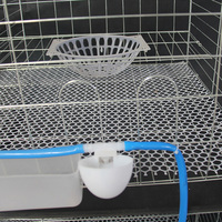 Abreuvoir en métal pour cage à pigeons, accessoires pour cage à oiseaux