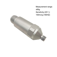 Accéléromètre de vibration IEPE à impulsions d'impact de résonance haute fréquence 100mV/g avec plage de 60g et réponse en fréquence de 1-9kHz