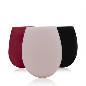 Silicone Vino Rosso di Vetro Non-Slip Goccia di Birra Portatile Bere Tazza Per I Viaggi di Campeggio di Picnic Birra Acqua Tee Bicchieri forniture