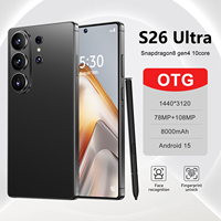 Nouveau Smartphone Android 15.0 S26 Ultra 2026, Deca Core, Double SIM, Écran HD 7,3 Pouces, 5G, Face ID, 16 Go + 1 To, 108 MP, Version Globale Française