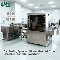 Machine de marquage laser avec vérification visuelle et corrélation des données pour codes 2D anti-contrefaçon et conformes GS1 sur bouchons de lait
