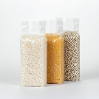 Sacs sous vide ECO transparents de qualité alimentaire pour l'emballage de riz et de graines, avec logo personnalisé, vente en gros