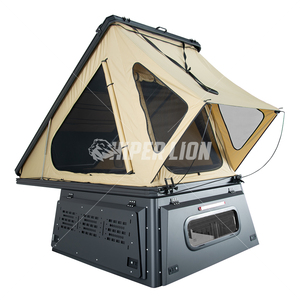 Xe bán tải pop-up Camper nhôm vỏ cứng trên mái nhà lều OEM chấp nhận tùy biến - Product Image 2