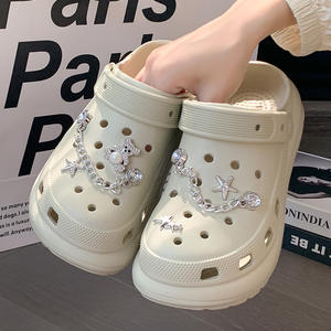 Zuecos de Plataforma para Mujer, Verano 2025, Nuevos, con Suela Gruesa que Aumenta la Altura, Suela Suave, Punta Cerrada, Estilo Extranjero - Product Image 4