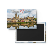 OEM Bedruckter Frankreich-Stadtlandschafts-Blechmagnet Kundenspezifischer Touristen-Kühlschrankmagnet Souvenir