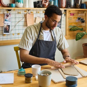 LISI 24/28cm Rouleaux à pâtisserie classiques en bois Rouleaux à texture bois naturel Outils de poterie à <span class=keywords><strong>modeler</strong></span> en argile pour fournitures d'art - Product Image 5
