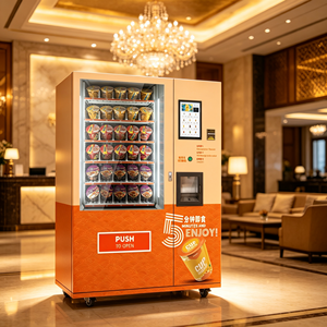 Distributeur automatique 24h/24 de nouilles instantanées avec Wi-Fi 4G et écran tactile 15,6 pouces – Kiosque de vente de ramen personnalisable - Product Image 1