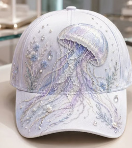 Casquette de baseball exclusive transfrontalière à thème océanique <span class=keywords><strong>avec</strong></span> impression numérique 3D pour hommes et femmes, style décontracté - Product Image 2