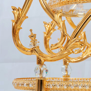 Italienische mittelalter liche Design kunst Luxus hell goldener Speisewagen für Hochzeits bankette Hotels Familie für Wohnzimmer Küche - Product Image 4