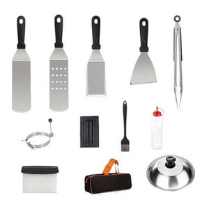 Ensemble d'accessoires pour barbecue extérieur : couvercle de cuisson et presse-burger pour plancha Blackstone et Camp Chef - Product Image 5