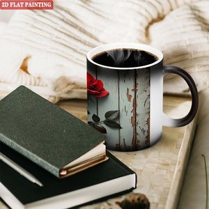 <b>Ceramic</b> <b>Mug</b> Frosted Black 11oz Heat Color Changing Custom Blank Cup - Product Image 3