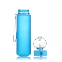 Offre Spéciale Pas Cher Sport Écologique Bouteille De Boisson Portable Extérieur Mat Bouteille D'eau Transparente En Plastique Avec Logo personnalisé