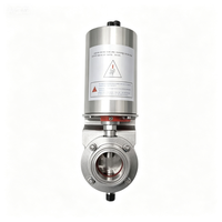 Válvula de Bola Sanitaria Eléctrica de 3 Piezas, Paquete Completo, Acero Inoxidable 304/316L, Conexión Soldada, Estándar ISO para Líquidos